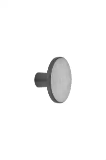 Furnipart 'Plato' Cabinet Knob D42mm - Brushed Anthracite &lpar;441320042-91&rpar;