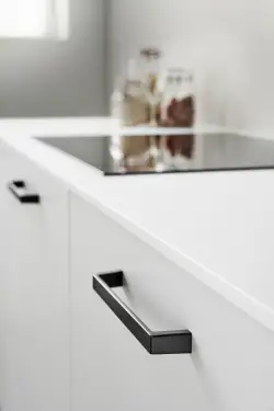 Click Here To Enlarge This Photo Of Furnipart 'Seam' Cabinet Pull L170mm &sol; C160mm - Black &lpar;448920160-9005&rpar;