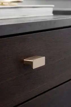 Click Here To Enlarge This Photo Of Furnipart 'Elan' Cabinet Knob L50mm - Brushed Brass &lpar;453320032-31&rpar;