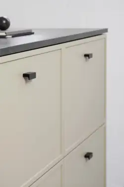 Click Here To Enlarge This Photo Of Furnipart 'Elan' Cabinet Knob L50mm - Brushed Matt Black &lpar;453320032-76&rpar;