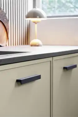 Click Here To Enlarge This Photo Of Furnipart 'Elan' Cabinet Pull L200mm - Brushed Matt Black &lpar;453320160-76&rpar;