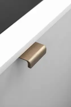 Click Here To Enlarge This Photo Of Furnipart 'Artisan' Cabinet Pull L40mm - Brushed Brass &lpar;454320040-31&rpar;
