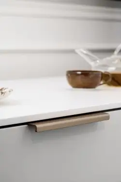 Click Here To Enlarge This Photo Of Furnipart 'Artisan' Cabinet Pull L200mm - Brushed Brass &lpar;454320200-31&rpar;
