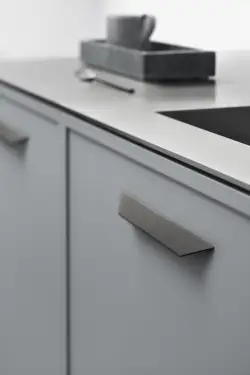 Click Here To Enlarge This Photo Of Furnipart 'Streamline' Cabinet Pull L225mm &sol; C96mm - Black &lpar;454520096-9005&rpar;