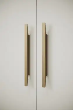 Click Here To Enlarge This Photo Of Furnipart 'Facet' Cabinet Pull L284mm &sol; C160mm - Matt Brass &lpar;459320160-40&rpar;