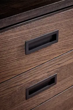 Click Here To Enlarge This Photo Of Furnipart 'Inn' Flush Recessed Cabinet Pull L200mm - Matt Black &lpar;512160192-99&rpar;
