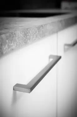 Click Here To Enlarge This Photo Of Furnipart 'Flat' Cabinet Pull L270mm &sol; C256mm - Inox Look &lpar;512860256-66&rpar;