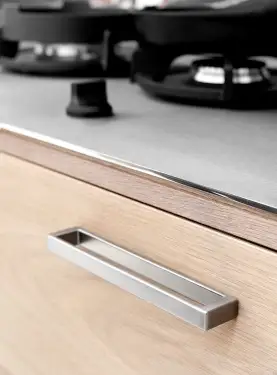 Click Here To Enlarge This Photo Of Furnipart 'Cubico' Cabinet Pull L201mm &sol; C192mm - Inox Look &lpar;518660192-66&rpar;
