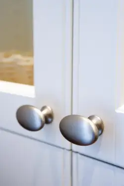 Click Here To Enlarge This Photo Of Furnipart 'Oval' Simple Cabinet Knob L60mm - Inox Look &lpar;525060060&sol;66&rpar;