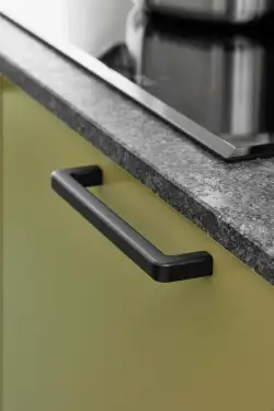 Click Here To Enlarge This Photo Of Furnipart 'Mango' Cabinet Pull L172mm &sol; C160mm - Black &lpar;529060160-9005&rpar;