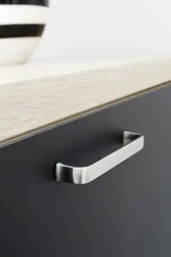 Click Here To Enlarge This Photo Of Furnipart 'Common' Cabinet Pull L170mm &sol; C160mm - Inox Look &lpar;535960160-66&rpar;