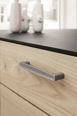 Click Here To Enlarge This Photo Of Furnipart 'Rho' Cabinet Pull L175mm &sol; C160mm - Inox Look &lpar;536260160-66&rpar;