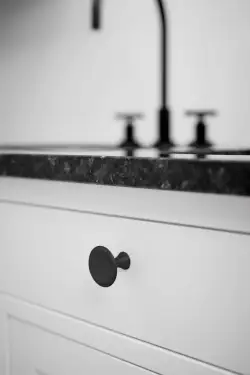 Click Here To Enlarge This Photo Of Furnipart 'Bell' Cabinet Knob D42mm - Matt Black &lpar;540860042-99&rpar;