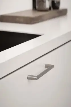 Click Here To Enlarge This Photo Of Furnipart 'Diner' Cabinet Pull L180mm &sol; C160mm - Inox Look &lpar;541360160-66&rpar;