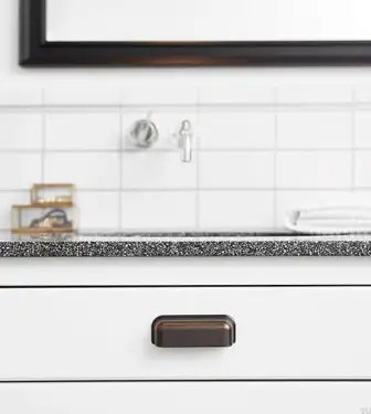 Click Here To Enlarge This Photo Of Furnipart 'Port' Cup Pull L112mm - Antique Brown &lpar;542760096-23&rpar;
