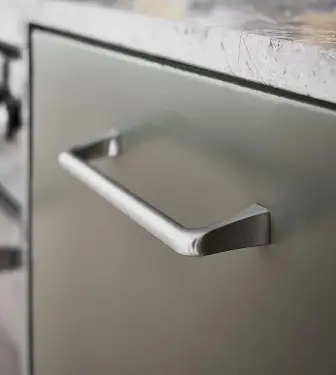 Click Here To Enlarge This Photo Of Furnipart 'Concave' Cabinet Pull L173mm &sol; C160mm - Inox Look &lpar;544260160-66&rpar;
