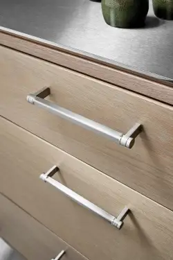 Click Here To Enlarge This Photo Of Furnipart 'Torch' Cabinet Pull L177mm &sol; C160mm - Inox Look &lpar;546560160-66&rpar;