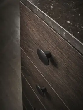 Click Here To Enlarge This Photo Of Furnipart 'Dome' Cabinet Knob L50mm - Matt Black &lpar;546960050-99&rpar;