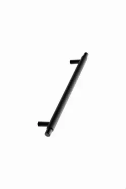 Click Here To Enlarge This Photo Of Furnipart 'Manor' Knurled Cabinet Pull L246mm &sol; C192mm - Matt Black &lpar;548920192-99&rpar;