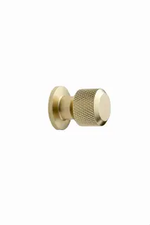 Furnipart 'Manor' Round Knurled Cabinet Knob D30mm - Gold &lpar;549220025-34&rpar;