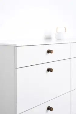 Click Here To Enlarge This Photo Of Furnipart 'Manor' Round Knurled Cabinet Knob D30mm - Antique Brass &lpar;549220025-39&rpar;