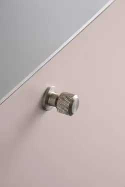 Click Here To Enlarge This Photo Of Furnipart 'Manor' Round Knurled Cabinet Knob D30mm - Inox Look &lpar;549220025-66&rpar;