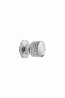 Furnipart 'Manor' Round Knurled Cabinet Knob D30mm - Inox Look &lpar;549220025-66&rpar;
