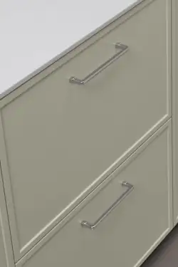 Click Here To Enlarge This Photo Of Furnipart 'Equester' Cabinet Pull L172mm &sol; C160mm - Bright Nickel &lpar;552220160-06&rpar;