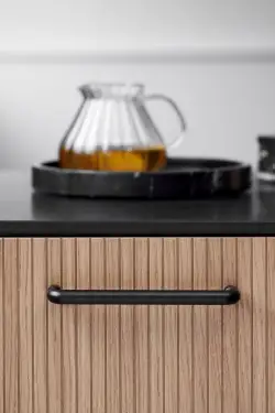 Click Here To Enlarge This Photo Of Furnipart 'Carve' Cabinet Pull L180mm &sol; C160mm - Matt Black &lpar;552520160-99&rpar;