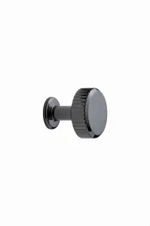 Furnipart 'Villa' Round Cabinet Knob D30mm - Black Nickel &lpar;552920030-70&rpar;