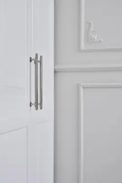 Click Here To Enlarge This Photo Of Furnipart 'Villa' Cabinet Pull L242mm &sol; C192mm - Bright Nickel &lpar;553020192-06&rpar;