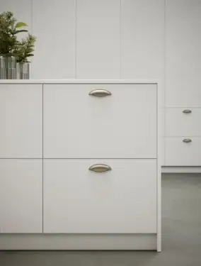 Click Here To Enlarge This Photo Of Furnipart 'Luna' Cup Pull L121mm &sol; C96mm - Inox Look &lpar;556820096-66&rpar;