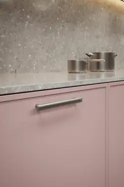 Click Here To Enlarge This Photo Of Furnipart 'Flow' Cabinet Pull L196mm &sol; C160mm - Inox Look &lpar;557320160-66&rpar;
