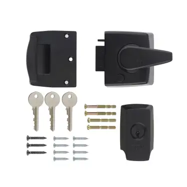 Click Here To Enlarge This Photo Of 1530-10-1 ERA 40mm British Standard &lpar;BS8621&rpar; Keyless Egress High Security Nightlatch Door Lock - Black