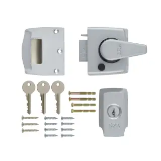1530-35-1 ERA 40mm British Standard &lpar;BS8621&rpar; Keyless Egress High Security Nightlatch Door Lock - Satin Chrome