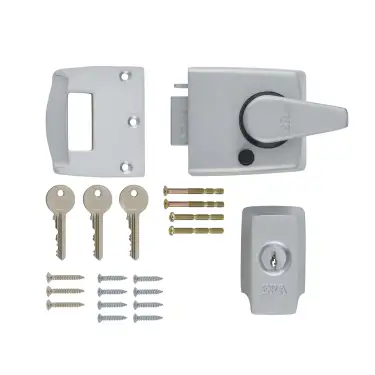 Click Here To Enlarge This Photo Of 1730-35-1 ERA 60mm British Standard &lpar;BS8621&rpar; Keyless Egress High Security Nightlatch Door Lock - Satin Chrome