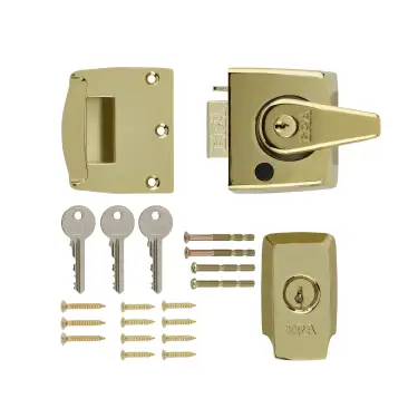 Click Here To Enlarge This Photo Of 1830-31 ERA 40mm British Standard &lpar;BS3621&rpar; High Security Nightlatch Door Lock - Brass