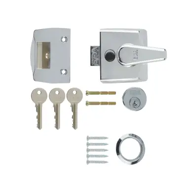 Click Here To Enlarge This Photo Of 1430-37-1 ERA 40mm Replacement Nightlatch Door Lock - Polished Chrome
