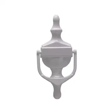 Click Here To Enlarge This Photo Of 4A000 Fab & Fix Medium Nu Victorian Urn Door Knocker Without Spyhole &lpar;Face Fix&rpar; White
