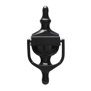 4A001 Fab & Fix Medium Nu Victorian Urn Door Knocker Without Spyhole &lpar;Face Fix&rpar; Black