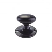 FF13 - Zoo Hardware Foxcote Foundries Oval Thumb Turn to suit Rack Bolt &lpar;Star Spindle&rpar; Black Antique