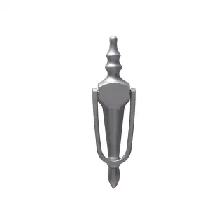 4A302 Fab & Fix Slim Nu Victorian Urn Large Door Knocker Without Spyhole &lpar;Face Fix&rpar; Silver