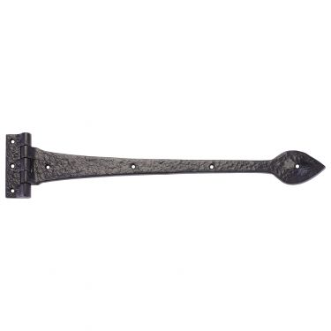Click Here To Enlarge This Photo Of FF17 - Zoo Hardware Foxcote Foundries 18" &lpar;457mm&rpar; T Hinges - Black Antique