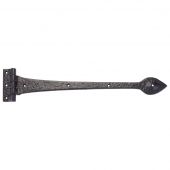 FF17 - Zoo Hardware Foxcote Foundries 18" &lpar;457mm&rpar; T Hinges - Black Antique