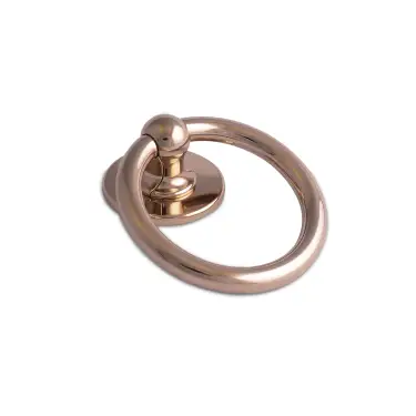 Click Here To Enlarge This Photo Of 4A602 Fab & Fix Bull Ring Door Knocker &lpar;Face Fix&rpar; Hardex Gold