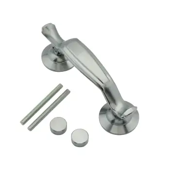 Click Here To Enlarge This Photo Of DFNKNDKGR-TF Fab & Fix Doctors Door Knocker Hardex Graphite &lpar;Bolt Fix&rpar;