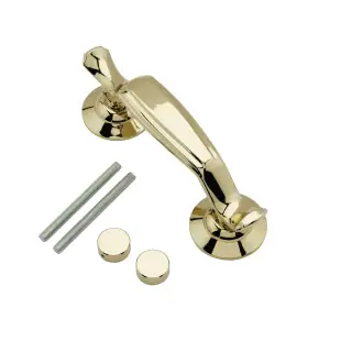 DFNKNDKHG-TF Fab & Fix Doctors Door Knocker Hardex Gold &lpar;Bolt Fix&rpar;