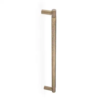 Click Here To Enlarge This Photo Of AW503-450-IB - Alexander & Wilks Spitfire Hammered Bolt Through Pull Handle 450mm c&sol;c - Italian Brass