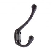 FF22 - Zoo Hardware Foxcote Foundries Hat and Coat Hook - Black Antique