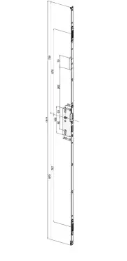 Click Here To Enlarge This Photo Of WINKHAUS FGTE Single Rebated &lpar;22mm Lip&rpar; Slave Espag Lock &lpar;Left Hand&rpar; - 45mm Backset &lpar;5013846&rpar;